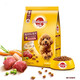 寶路（Pedigree）狗糧 泰迪田園犬狗糧 中小型犬 狗主糧烘焙糧通用狗干糧 【試吃】牛肉蔬菜口味500g*1