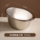 onlycook 304不銹鋼淘米盆洗米篩廚房洗蔬菜水果籃瀝水過(guò)濾收納籃 304不銹鋼淘米盆 大號