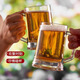 帕莎帕琦（Pasabahce）進(jìn)口啤酒杯扎啤杯馬克杯熱飲泡茶水杯無(wú)鉛玻璃500毫升2只裝55129