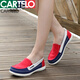 卡帝樂(lè )鱷魚(yú)老北京布鞋女春秋款軟底平跟孕婦媽媽鞋一腳蹬懶人防滑休閑帆布鞋 987紅色(寬松版型) 40