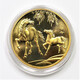 汀寶郵幣 沈陽(yáng)造幣有限公司-2005-2016年-生肖三輪33mm黃銅紀念章 2014年-馬33mm老包漿