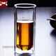 雙層玻璃杯男女泡茶杯家用玻璃杯水杯雙層隔熱防燙辦公室泡茶水杯啤酒杯牛奶杯果汁杯子 300ML大號