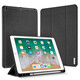 DUX DUCIS 適用蘋(píng)果ipad9.7/Air 3 10.5透明保護套帶筆槽ipad5/6亞克力平板六代硅膠殼全包氣囊防摔 黑色 ipad Air2 / ipad5/6 9.7寸