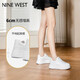 NINE WEST品牌厚底小白鞋女2025新款時尚運動板鞋百搭增高休閑鞋 白色 35