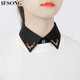 IFSONG美宋 毛衣裝飾假領(lǐng)子女士假領(lǐng) 假襯衫領(lǐng)子襯衣領(lǐng)春秋季假衣領(lǐng) 禮盒裝 黑色尖領(lǐng)小鹿001P（均碼 建議80-130斤）