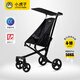 小虎子大童嬰兒推車(chē)3-6-9歲以上寶寶外出旅行代步車(chē)子可折疊溜娃神器T28 T28黑色中大童4-18歲承重100斤