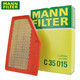 曼牌（MANN FILTER）原裝 空濾空氣濾芯格濾清器過濾網(wǎng)原廠 適用于  凱迪拉克XT4（2.0T）