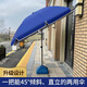 柯笙（kesheng）遮陽傘太陽傘戶外擺攤大型圓形沙灘斜坡傘室外地?cái)倐阕錾馔ピ簜?（可斜）藍(lán)2.0米無銀膠-無底座