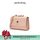 JIVIVIL包包女包新款斜挎包女單肩金屬鏈條蝴蝶結小方包 少女粉