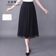衣典零一（LEDIALYI）2024年夏季女裝新款杭州高端中年真絲半身裙女桑蠶絲a字裙子夏天 黑色 L