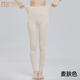 莫代爾女士秋褲女純棉高腰收腹無(wú)痕打底褲內穿修身秋冬保暖褲 麥膚色 XL