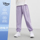 迪士尼（DISNEY）童裝兒女童速干長(zhǎng)褲不易起球防蚊運(yùn)動(dòng)束腳褲子24夏DB421ME01紫130