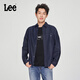 Lee標準版翻領(lǐng)經(jīng)典工裝設計男士長(cháng)袖牛仔襯衫日常休閑潮流LMT009 清水洗 XL