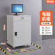 樽天第二代升級(jí)工業(yè)PC電腦機(jī)柜主機(jī)箱工控柜網(wǎng)絡(luò)柜防盜移動(dòng)式車(chē)間機(jī)柜 灰色單主機(jī)柜(配置4只腳輪) 1mm