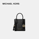 MICHAEL KORS女神節禮物mk女包Mercer迷你風(fēng)琴包單肩包黑色35S1GM9T0L BLACK