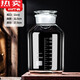 拓進德國進口品質泡酒玻璃瓶高檔酒罐家用存酒密封酒壇子10斤釀酒桶泡 10斤瓶刻度款耐高溫強化耐用
