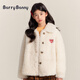 BARRY BANNY女童裝羊羔絨棉衣6-14歲女孩外套燈芯絨冬季兒童棉服加絨加厚棉襖 羊羔絨外套 130-140cm(56-68斤)