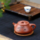 承韻尚樽宜興顧景舟紫砂壺石瓢壺純?nèi)止ぴV紫泥家用大茶壺套裝收藏送禮 景舟石瓢單壺-錢海霞 400ml