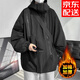 牧柒帛（MUQIBO）三合一棉服男冬季加厚加大美式機(jī)能戶外運(yùn)動(dòng)外套潮牌可拆卸棉衣男 MY6160黑色加棉加厚 XL