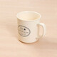 NITORI宜得利家居 陶瓷杯 咖啡杯 馬克杯 400ML 象牙白/灰色FRENCH CAFE 象牙白