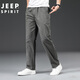 JEEP SPIRIT休閑褲男多口袋工裝長(zhǎng)褲薄款春夏棉質(zhì)中年寬松戶外運(yùn)動(dòng)褲子加大碼 軍色-(2227款） XL （建議140斤-160斤）