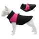 SLPC狗狗衣服中小型犬柯基泰迪保暖冬裝博美小狗棉服馬甲金毛大狗衣服 粉 XXL建議14到18斤
