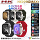 華強(qiáng)北數(shù)碼新款喬幫主十代HK10PRO+ 智能腕表相冊(cè)O(shè)LED屏雙支付心率運(yùn)動(dòng)重力 新款hk9promax+（銀色）45mm 送原裝硅膠+海洋+米蘭鋼帶+殼膜