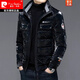 皮爾卡丹（pierre cardin）亮面羽絨服男士2025年冬季新款立領(lǐng)防寒保暖上衣休閑短款外套男 2015黑色 4XL 195 推薦【171-185斤