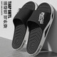 安尚芬 夏季涼拖鞋男女士簡(jiǎn)約百搭厚底舒適防滑情侶鞋 一字拖 黑色 40-41適合39-40
