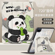 紀(jì)普 蘋(píng)果iPad9保護(hù)殼iPad8/7代10.2英寸防摔帶吸附可旋轉(zhuǎn)360°支撐卡通有筆槽適配放觸控pencil筆 【吃筍熊貓】尊貴黑|三折筆槽|720°旋轉(zhuǎn)支撐 iPad9/8/7【10.2英寸】