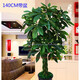 兆族仿真發(fā)財樹(shù)盆景盆栽室內綠植裝飾假樹(shù)盆景仿真假樹(shù)客廳落地擺件 1.4米辮子發(fā)財樹(shù)帶盆+草
