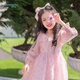丟手絹丟手絹童裝洋氣高端生日公主裙女童早春2024款粉色甜美風(fēng) 椿奈（贈送同款發(fā)帶） 110CM