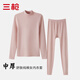 三槍100%全棉女士中厚款保暖內衣套裝純棉秋衣秋褲抗靜電打底半高領(lǐng)冬 半高領(lǐng)-膚妃【中厚套裝】 XL (170) 【120-140斤】