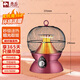 駱駝鳥(niǎo)籠取暖器家用小太陽(yáng)節能省電電暖器辦公室速熱防燙烤火爐烤火器學(xué)生宿舍植絨防燙電烤爐烤火器 酒紅色 機械式 兩檔900W石英管