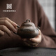 小院遇見創(chuàng)意柴燒小號西施壺功夫茶具禪意粗陶家用泡茶壺手工 柴窯梨型壺（大號） 160ml