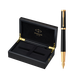 派克（PARKER） 2023新品精英系列墨水筆鋼筆高端商務(wù)送禮木質(zhì)禮盒裝 免費(fèi)刻字 精英睿智黑金夾墨水筆