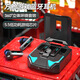 浪翔 新品方艙游戲藍牙耳機雙耳入耳式5.5超低延遲運動(dòng)聽(tīng)歌跑步通話(huà)超長(cháng)續航手機通用 黑色【音樂(lè )/游戲雙模式】GQ09