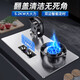 歡呼好太太燃?xì)庠钆_(tái)式嵌入式天然氣雙灶定時(shí)液化氣灶九腔猛火灶具鋼化玻璃灶 【翻蓋加厚不銹鋼】5.2KW帶定時(shí)天然氣灶