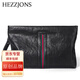 赫澤瓊斯HEZZJONS男士手包進(jìn)口意大利牛皮男包大容量信封包商務(wù)軟皮手拿包男真皮牛皮韓版休閑手抓包 進(jìn)口意大利牛皮