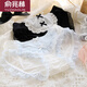 俞兆林【3條裝】洛麗塔制服冰絲速干內褲女純欲中腰日系蝴蝶結少女蕾絲邊性感短褲 NK626（白色+黑色+粉色） 均碼（85-120斤）