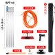 光伏板清洗工具太陽能板噴水刷玻璃清潔通水刷加長桿洗門頭伸縮桿 4米桿標(biāo)配35cm刷頭20米水管