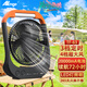 ATEnge 戶(hù)外風(fēng)扇露營(yíng)帳篷帶夜燈usb充電家用宿舍辦公桌面臺式輕音定時(shí)大風(fēng)力長(cháng)續航無(wú)線(xiàn)便攜小風(fēng)扇 八寸黑橙色 20000毫安+LED小夜燈