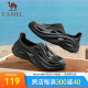 骆驼（CAMEL）夏季镂空漂流鞋软底时尚沙滩拖鞋防滑透气户外洞洞鞋 G13M834091 黑色（选大一码） 43