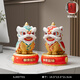 獅家醒獅舞獅擺件喬遷開(kāi)業(yè)禮品新中式家居酒柜裝飾品辦公室國潮紀念品 小號獅來(lái)運轉一對-禮盒裝