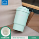 樂(lè )扣樂(lè )扣（LOCK&LOCK）304不銹鋼陶瓷覆層內膽保溫杯咖啡杯男女學(xué)生水杯 薄荷曼波【陶瓷覆層內膽】 400ml