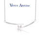 VENUS ADELINE淡水珍珠項鏈女生銀年輕款平衡木單顆吊墜氣質(zhì)送女友老婆生日禮物 珍珠項鏈實(shí)用紀念日生日禮物禮盒
