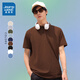 真維斯（Jeanswest）POLO衫男裝短袖夏季新款輕商務(wù)純色簡(jiǎn)約戶(hù)外百搭翻領(lǐng)輕薄上衣KC 深卡其2990 S 170/88A