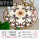 瓷磚修補(bǔ) 貼紙 瓷磚地磚貼紙地板貼防水耐磨自粘遮丑補(bǔ)洞走廊客廳地面圓形 圓形拼花-008 高清水晶亮膜 小