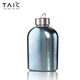 TAIC太可鈦度純鈦水壺大容量扁平酒壺運動(dòng)旅行戶(hù)外便攜金屬單層沖鋒壺 瀚海藍【贈杯套】1000ml