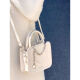 脆团时尚高级感爱心小方包2023夏季新款小众包包气质百搭手提包斜挎包 白色 包包+肩带